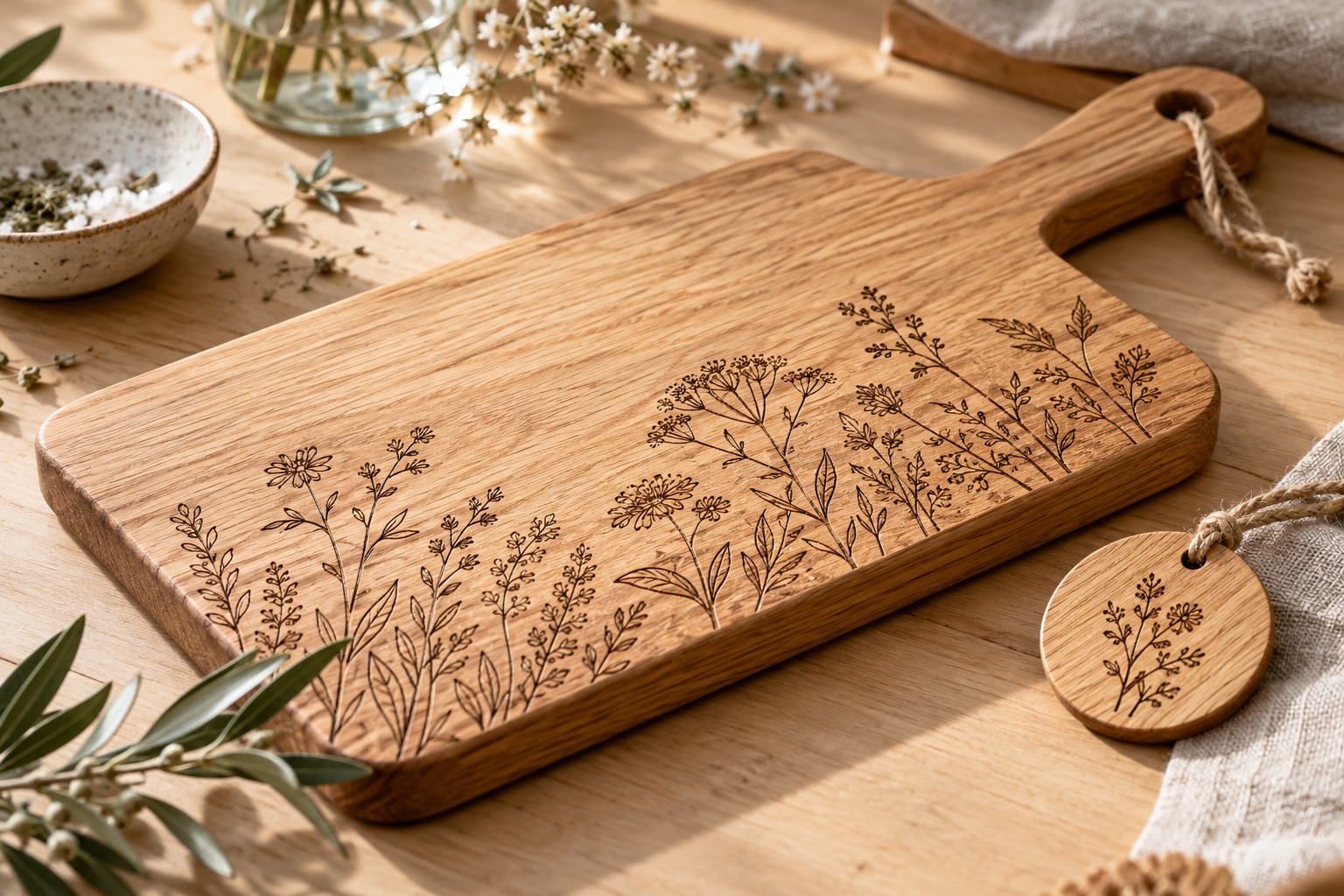 KI-Bildvorschlag für Holzgravur